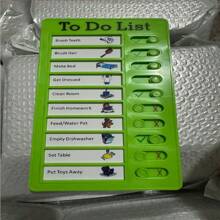 Children's Weekly Self-Discipline Planner, Elementary School Student Study Time Tracker Daily Ritual Check-In Board - Multicolor - View 8