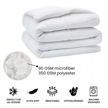 All Seasons Super Soft And Plush Down Alternative Comforter - Available In 8 Colors & 2 Sizes - White - View 3