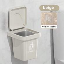 Neuer kreativer abnehmbarer wandmontierter Aschenbecher-Abfalleimer, stilvoller Aschenbecher mit Deckel für Badezimmer, Wohnzimmer, ohne Bohren - Verschiedenfarbig - Übersicht 7