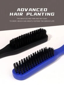 New Arrival Plastic Brown Nylon Salon Haircutting, Carving & Cleaning Brush For Men's Beard, Nail Cleaning Tool
