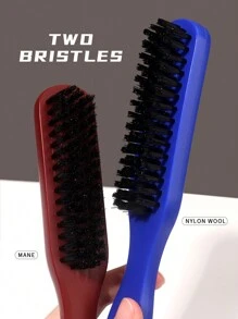 New Arrival Plastic Brown Nylon Salon Haircutting, Carving & Cleaning Brush For Men's Beard, Nail Cleaning Tool