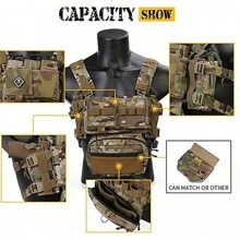 EMERSONGEAR Tactical Micro Vest, MK3 Modular Micro Fight Chest Rig