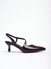 Wide Fit High Heel Pumps, Fashion Casual Versatile Office Wear Mid Heel Shoes For Women