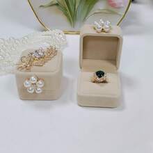 1PC Wedding Exchange Ring Box Exquisite Creative Forest Red Retro Proposal Groom And Groom Wedding Pair Ring Box Jewelry Box Gifts Confession Ring Box, Suitable For Christmas, Birthday Gifts,Wedding Ring Holder Ring Box For Wedding Proposal Engagement Ring Boxes For Multiple Ring Boxes Back To School