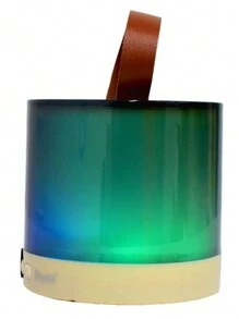 Mini Bluetooth Karaoke Speaker With 1 Wireless Microphone - Beige - View 3