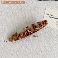 8 件琥珀发夹，适合额头碎发的女性，鳄鱼发夹，侧夹，头带装饰，刘海，发夹，直夹 - 彩色 - 查看 10