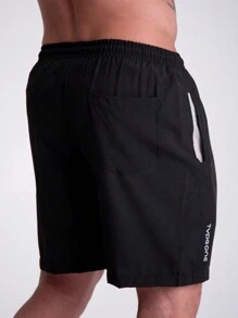 Kit 2 Men's Tactel Sports Shorts Tactel Bermuda Shorts With Elastane Summer Running - Màu Khaki - Xem 9