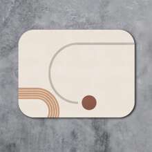 Ovale en vierkante PU-placemat, waterdichte oliebestendige warmte-isolatie, eettafelmat voor thuis