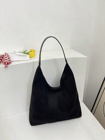 Women's New Casual Large Capacity Tote Bag, European And American Style High-End Fashion Shoulder Handbag, Commute Underarm Tote Bag