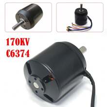 RAINAUT C6374 Electric Skateboard Motor High Efficiency Sensorless Brushless For DIY Electric Skateboard 2900W 170KV - Black - View 4