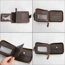 Personalized Men's Wallet With Gift Box,Engraved Leather Wallet,Custom Zipper Wallet For Men,Anniversary Gift For Him,Gift For Men Valentines,Portable,Versatile,Lightweight,Functional,Practical,All-Purpose,Colorful,Adorable,Funny,Kawaii,Vacay Vibes/Vacation,Minimalist,Unisex,Leisure,Commuting,Custom,Personalized,Unique,Customized,Boyfriend,Girlfriend,Family,Women, Rookies & White-Collar Workers,Friends