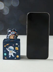 24 pièces Boîte-cadeau en papier imprimé d'astronaute, boîte d'emballage cadeau mignonne de dessin animé pour fête d'anniversaire, mariage, baby shower