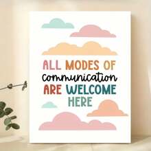 1 Pc Wooden Framed  Modern Decorative Letters Canvas Painting(1)Thickness 2.25cm/0.9inch,High Quality Wall Art Prints Poster,Direct Hanging Wall Picture,Decor For Home Gifts,Christmas Gift, Living Room, Bathroom, Bedroom, Kitchen - 24x36inch(60*90cm) - View 3