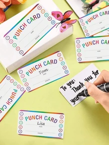 50pcs/200pcs Motivational Reward Cards, Behavioral Incentive Rewards, Business Membership Cards To Promote Creativity And Skill Development, Classroom Incentive Supplies - Multicolor - View 3