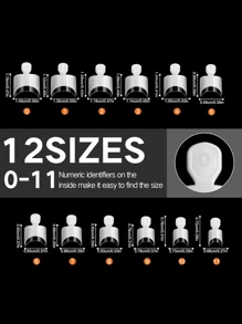 Bộ 120 móng tay giả kiểu Pháp hai màu có tay cầm, móng tay giả kiểu Pháp, trong suốt và trắng, cạnh sau mỏng, có đánh số để dễ lựa chọn, đóng hộp đựng móng tay giả - Nhiều màu - Xem 2