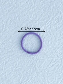 100pcs/Pack Colorful Hair Ties/Bands For Girls, Elastic Hair Accessories