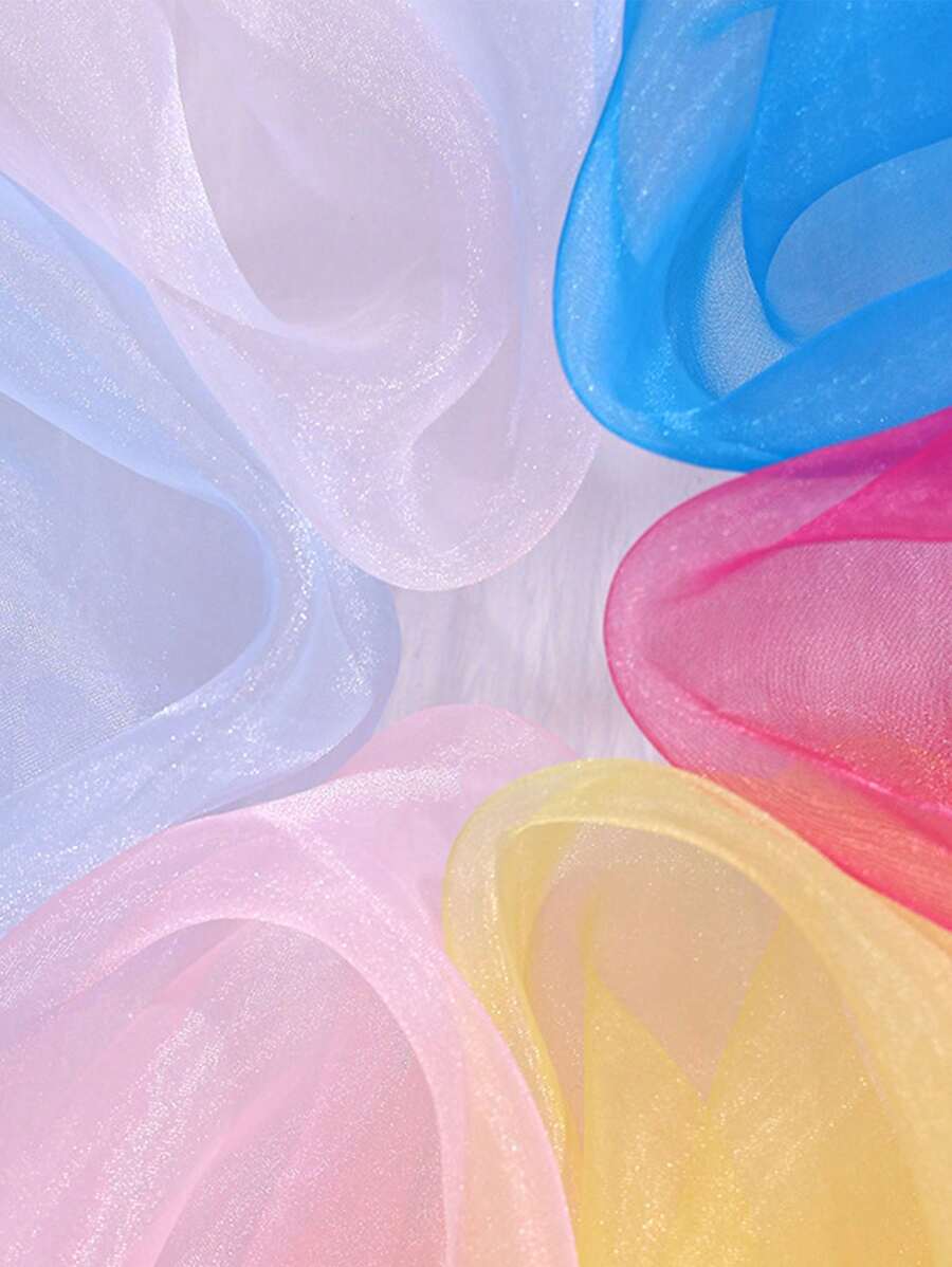 1 Stück seidig weiches Tüll-Organza Gewebe, hohe Dichte, DIY Tüll Rock, Kleid, Hochzeitsdekoration