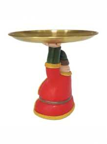 节日庆典用树脂雕像 - 创意穆斯林雕像托盘装饰，适合节日和家居装饰 - 1個 - 查看 2