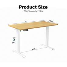 Standing Desk, Adjustable Height, Game Work, Computer Desk, Home Office