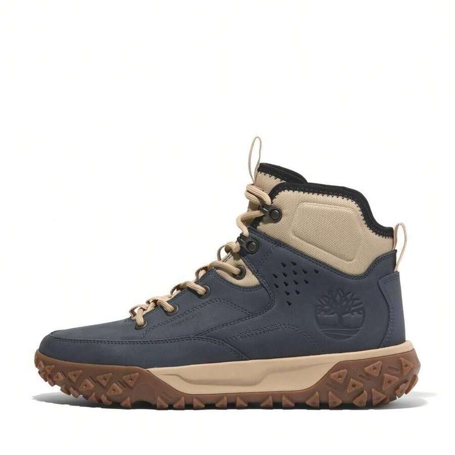 Timberland 2024 男士 MID LACE HKR BOOT 户外休闲高帮鞋 A6CWN-EP2 - 藍色 - 查看 1