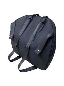 1 pièce Sac de rangement pour poussette noir, sac à dos de grande capacité avec sangle d'épaule réglable, compatible avec le siège-auto/poussette Doona