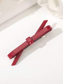 1 Stück Haarspange mit Acetat-Schleife, geeignet für Neujahr und Alltag (Zufallsauswahl zwischen Schildpatt und Braun-Rot)
