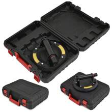 Paquete de 2 ventosas de vacío con mango de metal: elevador de vidrio manual resistente, potente ventosa industrial para vidrio para reemplazo de baldosas de ventana, capacidad de carga de 550 libras - Negro - Ver 2