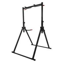RAINAUT Multi-Function Power Tower Dip Station - Classic Style Home Gym Fitness Equipment, Foldable Pull-Up Bar, Adjustable Height, Strength Training Workout Station, No Assembly Required, Max Load 440.9lbs - Black - View 10