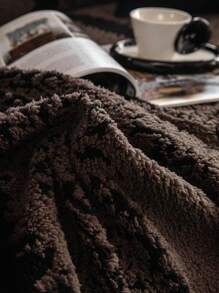 1 件双色提花毛绒沙发套，松紧腰部柔软温暖冬季沙发套，宠物友好型防水防滑，适合单人/双人沙发/3 人座/4 人座沙发，包括配套靠垫套 - 咖啡棕 - 查看 10