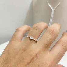 Ronel Joias Genuine 925 Silver Heart Ring With Zirconia - 銀色 - 查看 3