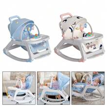 5-In-1 Baby Infant To Toddler Bouncer Rocker Swing Chair Soft Soothing Vibration