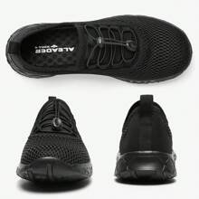 ALEADER Men's Stylish Water Shoes, Quick-Dry Xdrain Water Sneakers, Lightweight & Comfort Footed - All Black - View 3