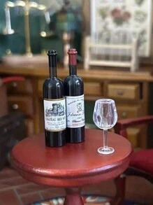 7pcs/Set Mini Dollhouse Accessories - Wine Bottles, Champagne Sets, 1:6/1:12 Scale Miniature Furniture Decorations, Suitable For Halloween/Thanksgiving/Christmas Gifts