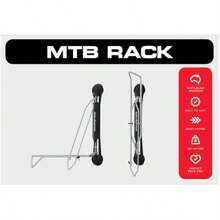 Bike Racks - Mountain Bike Rack - Wall Mounted Bike Storage Solution For Home Garage Or Bike Park - MTBRack-ChromePlated - View 2