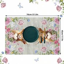2pcs/Set Sunflower & Highland Cow Patterned Colorful Kitchen Towels, Farmhouse Style Dish Cloths, Floral & Cow Print Dish Rags, Holiday Tea Towels, Kitchen & Bath Decor, 17.7" X 27.6"
