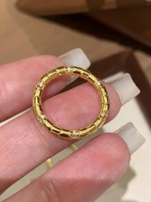 Stylever 1 peça 925 prata esterlina anel versátil simples adequado para mulheres combinar roupas diárias acessório de festa senhoras anel de alta qualidade joias finas presente