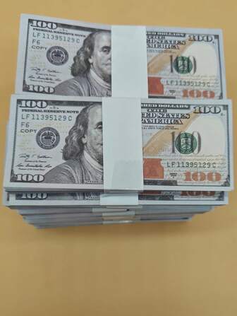 100/600/1200张创意小号/原版尺寸100美元钞票道具，钞票玩具钞票，适用于圣诞节和万圣节装饰，婚礼场景布景，气氛营造，美元折纸，花束装饰，游戏道具，扑克牌筹码，派对游戏道具，无需电池，无需羽毛，