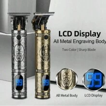 Premium Precision T9 Trimmer Machine For Unique Designs And Styles - Gold - View 3