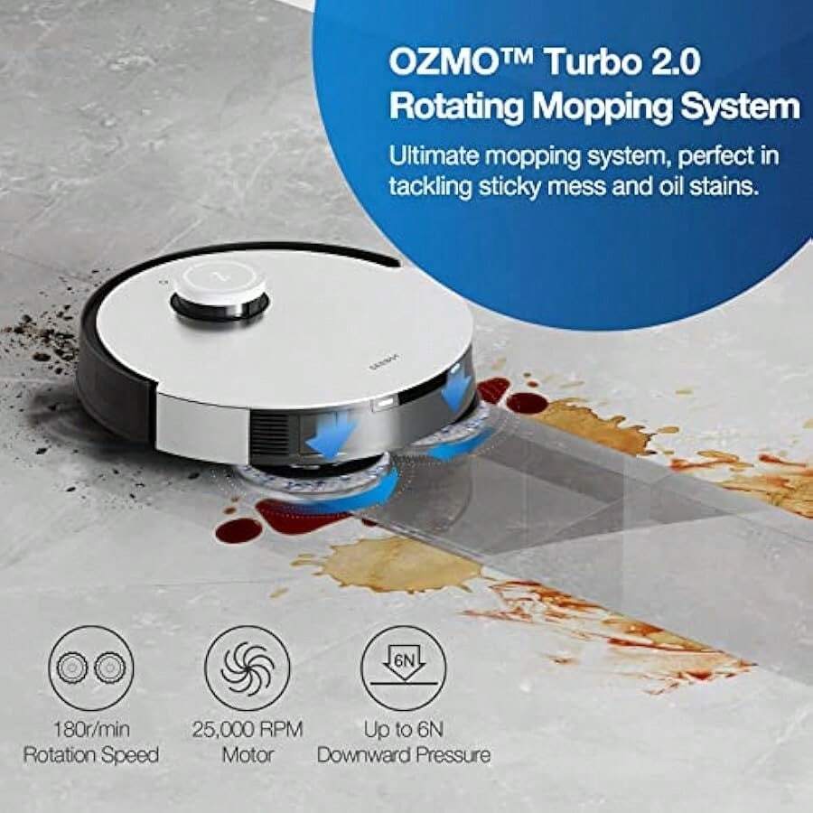 Robot Vacuum And Mop Combo With Auto-Cleaning Station 5000Pa Vacuum ...