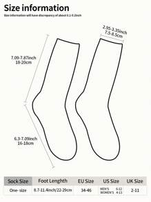 1 Pair Unisex 3D Digital Heat Transfer 360 Print Cartoon Van Gogh Design Socks, Comfortable Breathable Stylish Street Cartoon Animation Socks, Suitable For Holiday Gifts, Vacation, Unique And Interesting Socks, Fall - Multicolor - View 5