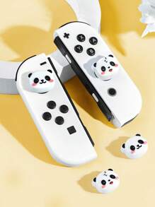 4 nắp đậy ngón tay cái tương thích với Switch / Switch OLED / Switch Lite, nắp đậy cần điều khiển bằng silicon tương thích với bộ điều khiển Switch, phụ kiện tay cầm chơi game - Nhiều màu - Xem 4