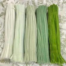 151Pcs St. Patrick's Day Macaron Green Pipe Cleaner Kit For Botanical Crafts & Shamrock Decor – St. Patrick's Day DIY Supplies With Flexible Chenille Stems, Sparkly Metallic Pipe Cleaners Bulk For St. Patricks Valentine's Handmade Christmas DIY Crafts