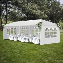 10'x30' Canopy Party Wedding Tent Outdoor Gazebo Pavilion W/ 5 Walls White - 1 - View 2