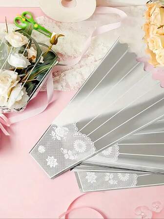 50pcs Clear Flower Bouquet Bag, Plastic Cellophane Floral Bouquet Sleeves Packaging Bags For Flower Craft Birthday Wedding Valentine's Day Mother's Day Valentine Day
