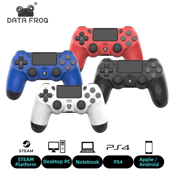 DATA FROG Controlador inalámbrico compatible con Bluetooth DATA FROG para Slim Pro PC con vibración, sensor de movimiento de 6 ejes y joystick de juego