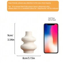 1 pezzo Vaso da fiori in stile bohémien bianco, adatto per l'erba delle Pampas, ideale per matrimoni e decorazione della casa, si adatta alla decorazione centrale rotonda per soggiorno, camera da letto, tavolino da caffè - Multicolore - Visualizzare 11