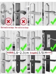 Floral Door Handle Bumper Cover, Soft Warm Protective Sleeve, Universal Anti-Static Door Lock Cover, Fabric Door Handle Protector, Noise Insulation, Anti-Collision, Reusable For Home, Office, School, Travel, Bags, Organizers, Storage