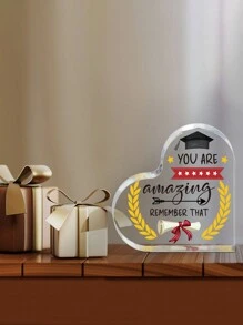 1 Stück inspirierendes Acryl-Schild als Abschlussgeschenk für sie, Abiturientin, Studentin, Master-, Doktorandin, Abschlussgeschenk für Studenten, Abschlusserinnerung für Tochter, Sohn, Schwester