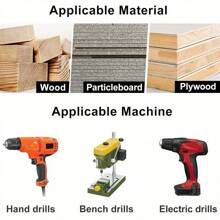10pcs/Set Woodworking Countersunk Drill, Taper Drill, Alloy Head Screw Ladder Drill, Wood Self Tapping Screw Installation Ladder Drill, Suitable For Woodworking Drilling Holes - 10 cái - Xem 7