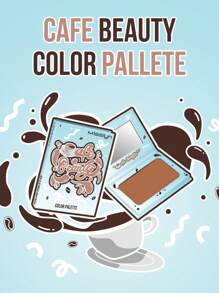 Misslyn Cafe Beauty Color Palette Bronzing & Contouring Powder, Bronzer, Matte Bronzer, Pigmented Soft Powdery Texture, With Mirror, Facial Bronzing Powder For Contouring, Long-Lasting, Lightweight, Smooth, Blendable,Vegan,Cruelty Free - BÁNH SÔ-CÔ-LA #1 - Xem 7